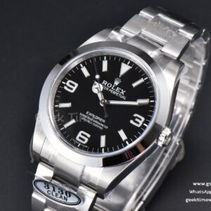 Explorer I 214270 39mm 904L Clean CF Black Dial SS Bracelet VR3230