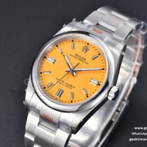 Oyster Perpetual 126000 36mm 904L GMF Yellow Dial SS Bracelet VR3230