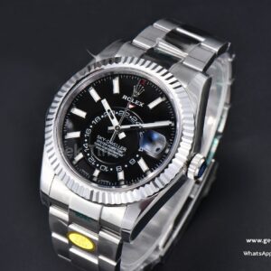 Sky-Dweller 326934 42mm ZF 904L Black Dial SS Bracelet A2824