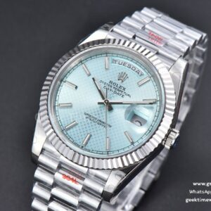 DayDate 40MM GMF Ice Blue Dial Lume Marker President Bracelet A3235