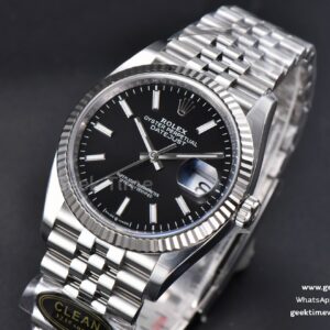 DateJust 36MM 126234 Clean CF Black Dial Jubilee Bracelet VR3235