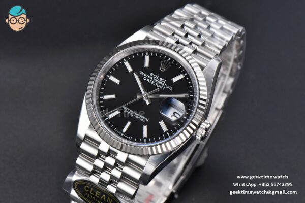 DateJust 36MM 126234 Clean CF Black Dial Jubilee Bracelet VR3235