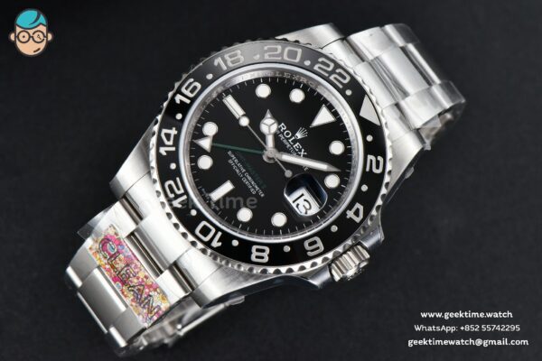 GMT-Master II 116710 LN Clean CF Black Ceramic Oyster Bracelet VR3186 - Image 8