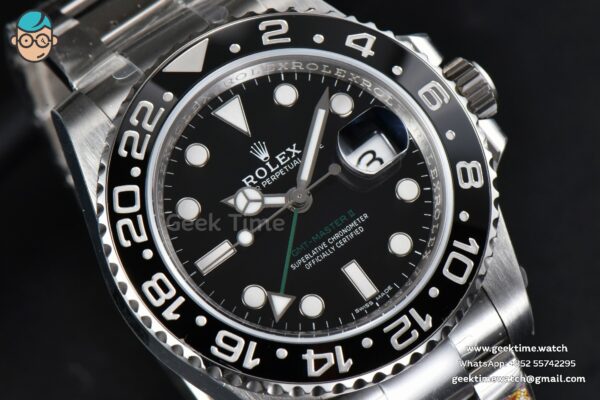 GMT-Master II 116710 LN Clean CF Black Ceramic Oyster Bracelet VR3186 - Image 5