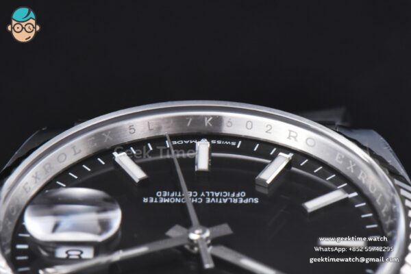 DateJust 36MM 126234 Clean CF Black Dial Jubilee Bracelet VR3235 - Image 8