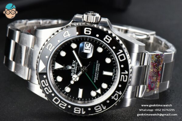 GMT-Master II 116710 LN Clean CF Black Ceramic Oyster Bracelet VR3186 - Image 3