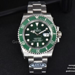 Submariner 116610 LV 40mm Clean CF Green Ceramic Green Dial SS Bracelet VS3135