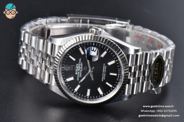DateJust 36MM 126234 Clean CF Black Dial Jubilee Bracelet VR3235 - Image 10