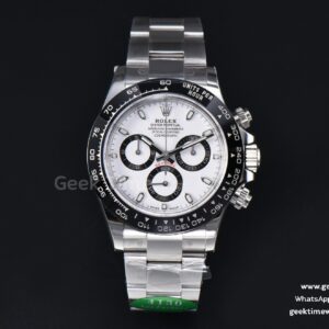 Daytona 126500 SS APSF Panda White Dial Ceramic Bezel SS Bracelet SH4131