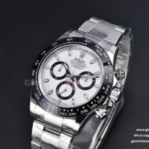 Daytona 126500 SS APSF Panda White Dial Ceramic Bezel SS Bracelet SH4131