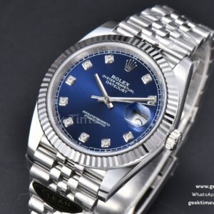 DateJust 41MM 126334 904L Clean Blue Dial Diamond Marker Jubilee Bracelet VR3235