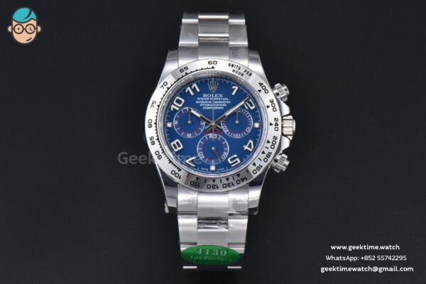 Daytona 116509 SS APSF Blue Dial Digital Marker SS Bracelet SH4130 - Image 2