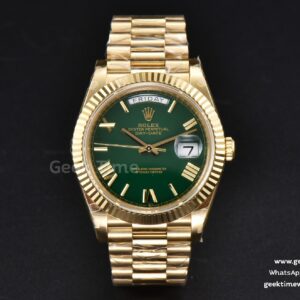 Day-Date 40mm 904L BPF YG Green Dial YG Bracelet A2813