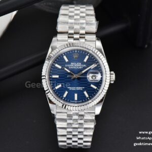 DateJust 36mm BPF blaues gemustertes Zifferblatt Jubilee-Armband A2824