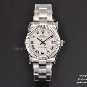 DateJust 31mm Ladies 904L WF White Dial Roma Marker Oyster Bracelet A2671
