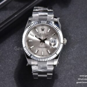 DateJust 41mm 126334 VSF Fluted Bezel Silver Dial Oyster Bracelet VS3235