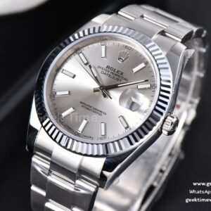 DateJust 41MM 126334 VSF Fluted Bezel Silver Dial Oyster Bracelet VS3235