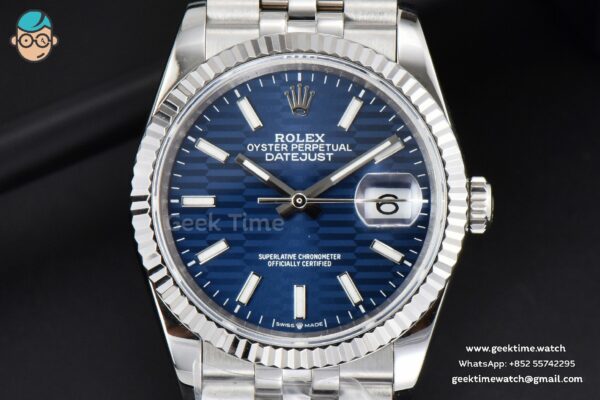 DateJust 36mm BPF Blue Motif Dial Jubilee Bracelet A2824 - Image 3