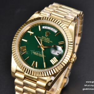 DayDate 40mm 904L BPF YG Green Dial YG Bracelet A2813