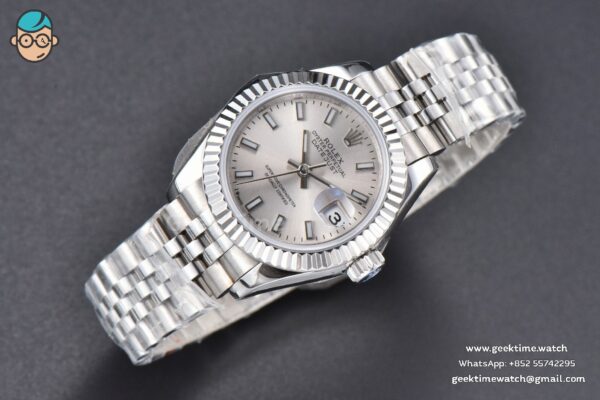 DateJust 28MM WF Silver Dial Lume Marker Jubilee Bracelet A2671 - Image 4