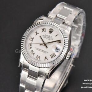 DateJust 31MM Ladies 904L WF White Dial Roma Marker Oyster Bracelet A2671