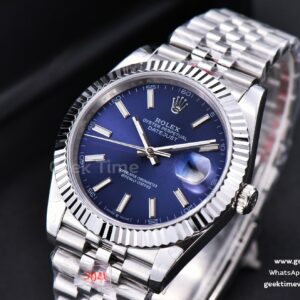 Datejust 41mm SS GMF Blue Dial Lume Marker Fluted Bezel Jubille Bracelet VR3235