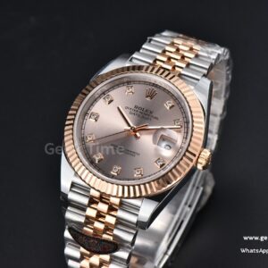 DateJust 41mm 126331 Clean CF RG/SS RG Dial Diamond Marker Jubilee Bracelet VR3235