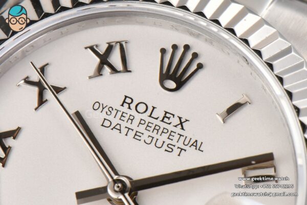 DateJust 31MM Ladies 904L WF White Dial Roma Marker Oyster Bracelet A2671 - Image 4