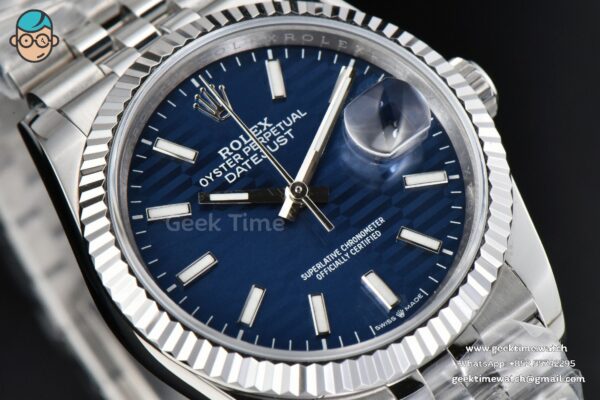 DateJust 36mm BPF Blue Motif Dial Jubilee Bracelet A2824 - Image 5