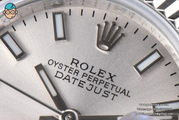 DateJust 28MM WF Silver Dial Lume Marker Jubilee Bracelet A2671 - Image 5