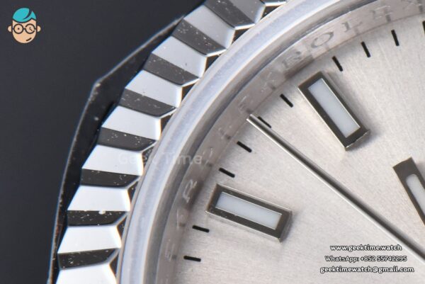 DateJust 28MM WF Silver Dial Lume Marker Jubilee Bracelet A2671 - Image 6