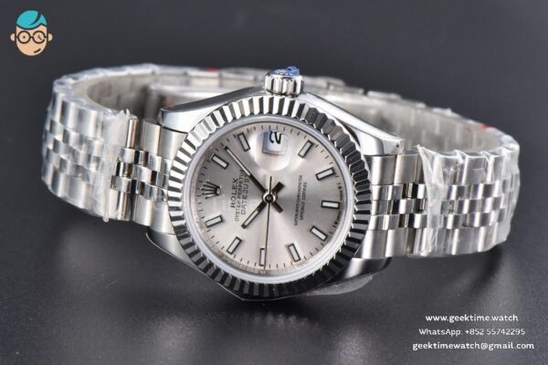DateJust 28MM WF Silver Dial Lume Marker Jubilee Bracelet A2671 - Image 7