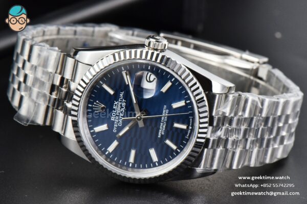 DateJust 36mm BPF Blue Motif Dial Jubilee Bracelet A2824 - Image 8