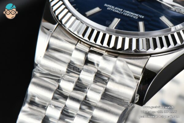 DateJust 36mm BPF Blue Motif Dial Jubilee Bracelet A2824 - Image 9