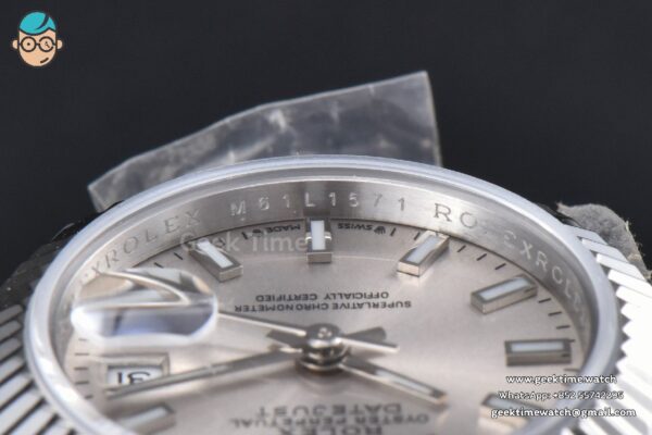 DateJust 28MM WF Silver Dial Lume Marker Jubilee Bracelet A2671 - Image 9