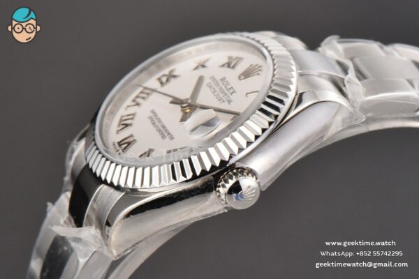 DateJust 31MM Ladies 904L WF White Dial Roma Marker Oyster Bracelet A2671 - Image 10