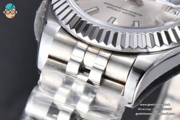 DateJust 28MM WF Silver Dial Lume Marker Jubilee Bracelet A2671 - Image 12