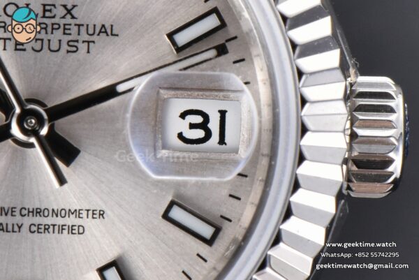 DateJust 28MM WF Silver Dial Lume Marker Jubilee Bracelet A2671 - Image 13