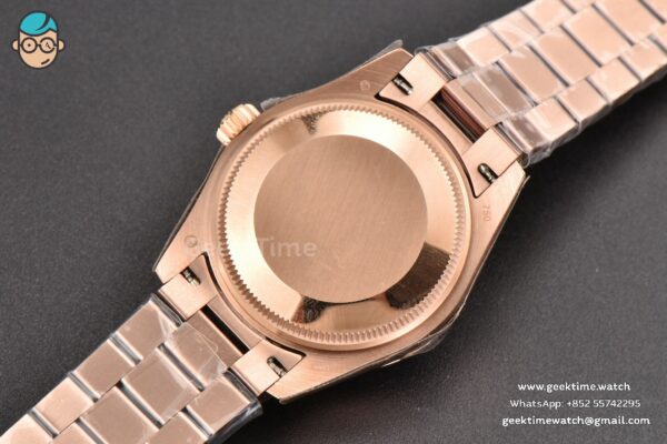 DateJust 31MM Ladies 904L RG WF Diamond Purple Dial Diamond Roma Marker Oyster Bracelet A2671 - Image 18