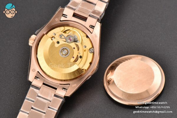 DateJust 31MM Ladies 904L RG WF Diamond Purple Dial Diamond Roma Marker Oyster Bracelet A2671 - Image 19
