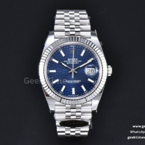 DateJust 41mm 126334 Clean Factory CF Blue Motif Dial Jubilee Bracelet VR3235