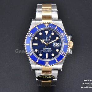 Submariner 126613 LB 41mm 904L Clean CF Blue Ceramic Blue Dial YG/SS Bracelet VR3235
