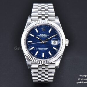 DateJust 41 126334 904L VSF blaues gemustertes Zifferblatt Jubilee-Armband VS3235