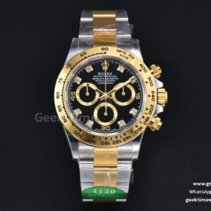 Daytona 116503 YG/SS APSF Black Dial Diamond Marker YG/SS Bracelet SH4130
