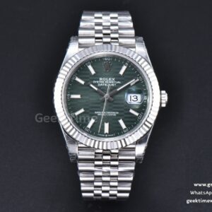 DateJust 41mm 126334 904L VSF Green Motif Dial Jubilee Bracelet VS3235