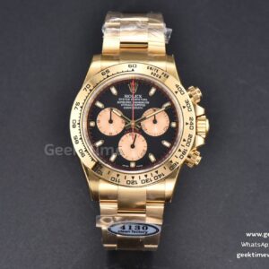 Daytona 116508 YG 904L Clean CF Black Dial YG Subdial YG Bracelet SA4130