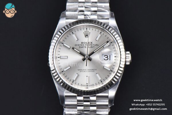DateJust 36MM 126234 Clean CF Silver Dial Jubilee Bracelet VR3235 - Image 3