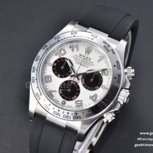Daytona 116509 904L Clean CF White Dial Black Subdial Oysterflex Strap SA4130