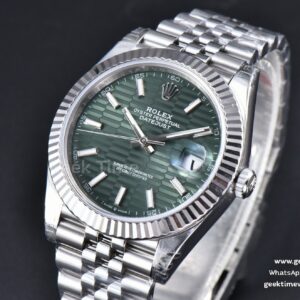 DateJust 41MM 126334 904L VSF Green Motif Dial Jubilee Bracelet VS3235