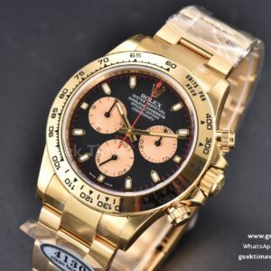 Daytona 116508 YG 904L Clean CF Black Dial YG Subdial YG Bracelet SA4130